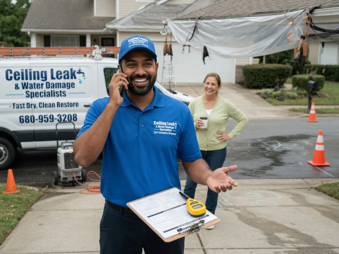 Ceiling Leak Cleanup Farmersville Station, NY FAQs